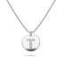 Initials Fabulous Alphabet Letter Necklace White Gold Layered Steel Jewellery